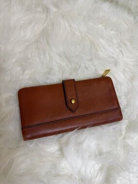 Fossil Lainie Brown Leather Clutch‎ Wallet